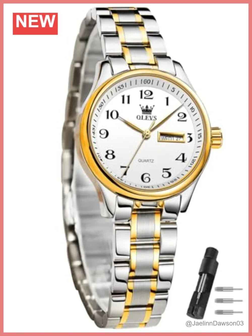 Women's Quartz Wrist Watch Stainless Steel Water Resistant Luminous